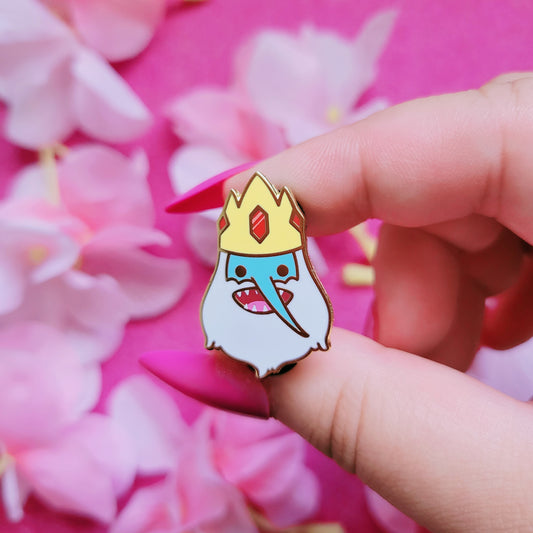 Ice King enamel pin