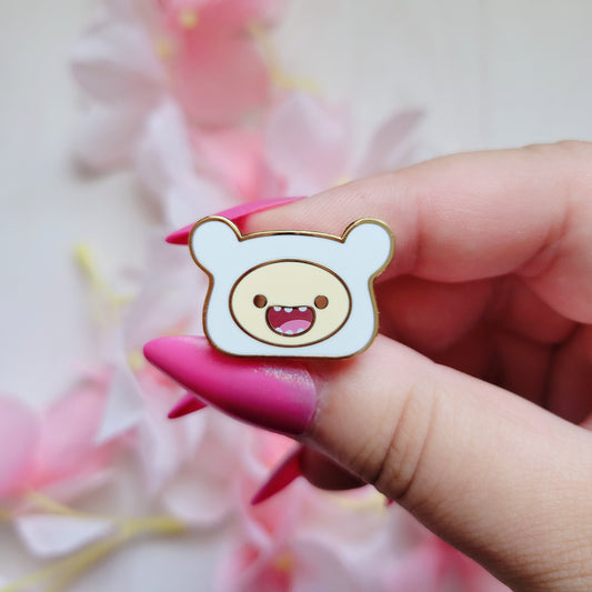 Finn the Human enamel pin