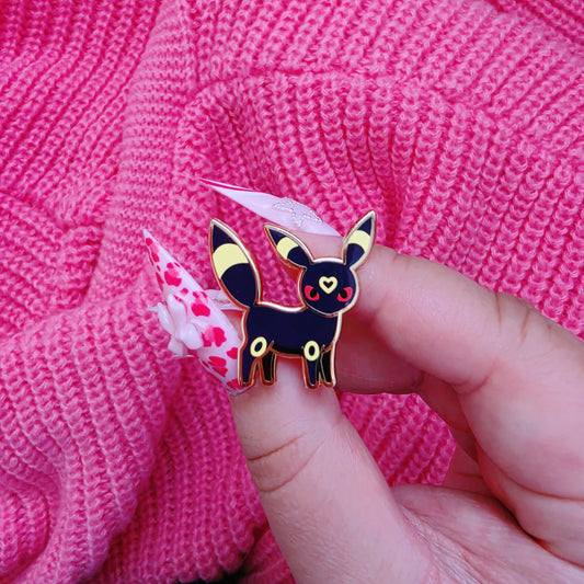 Dark Veeveelution enamel pin