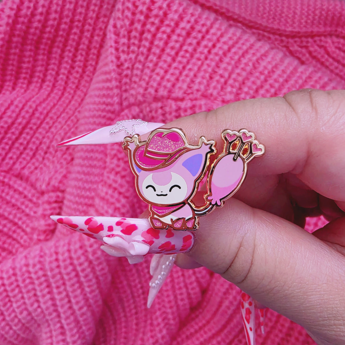 Cowgirl Kitty enamel pin