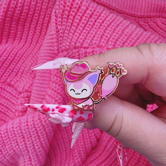Cowgirl Kitty enamel pin