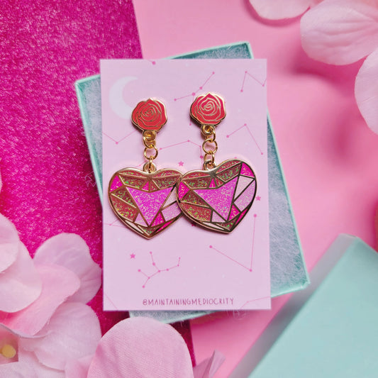 Spinel stud earrings