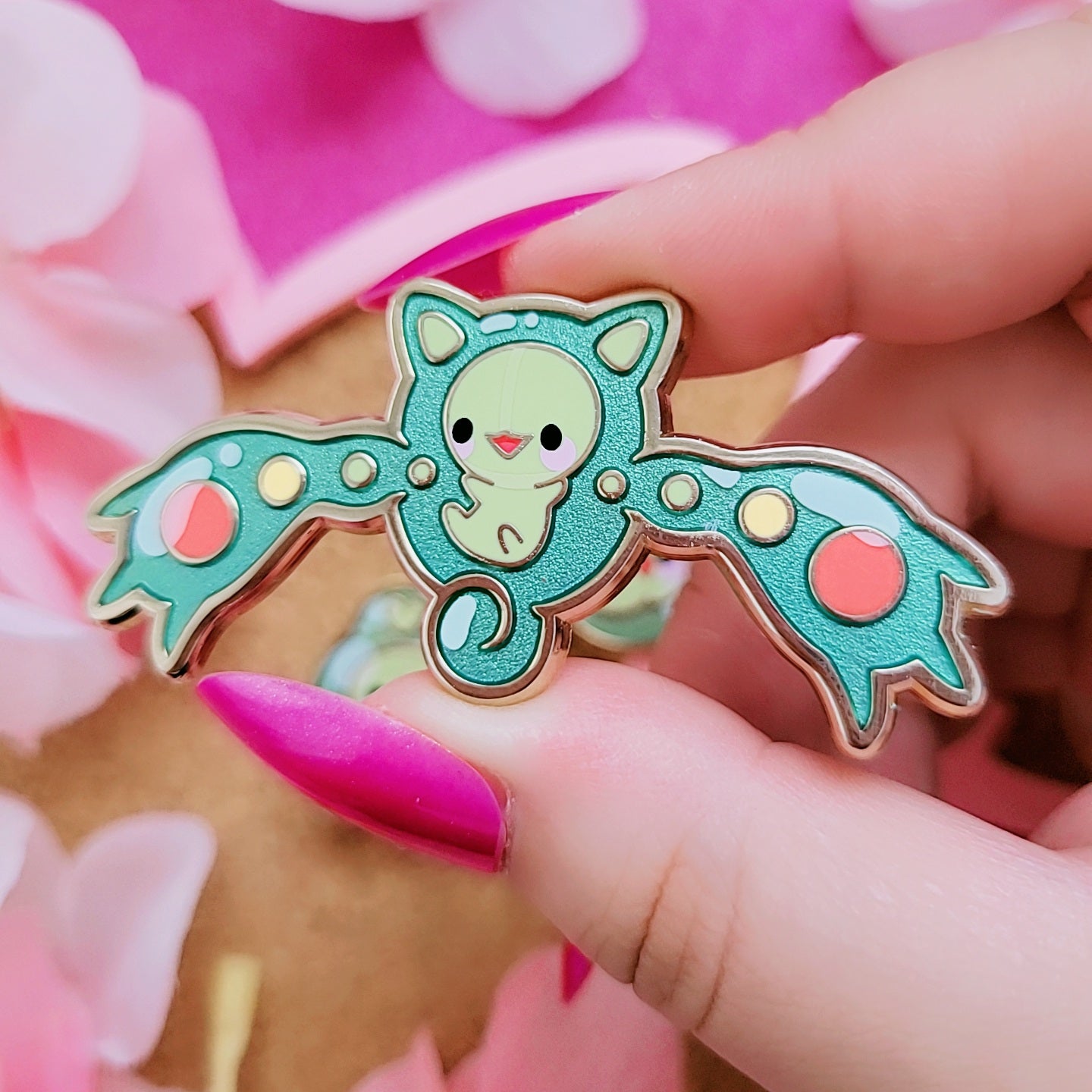Cells Trio evolutionary line enamel pins