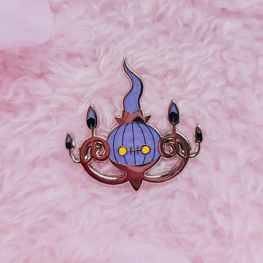 Chandelier enamel pin