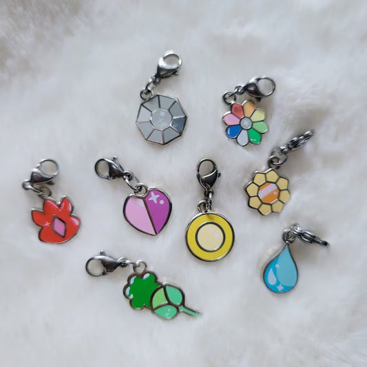 Kanto gym badges charms