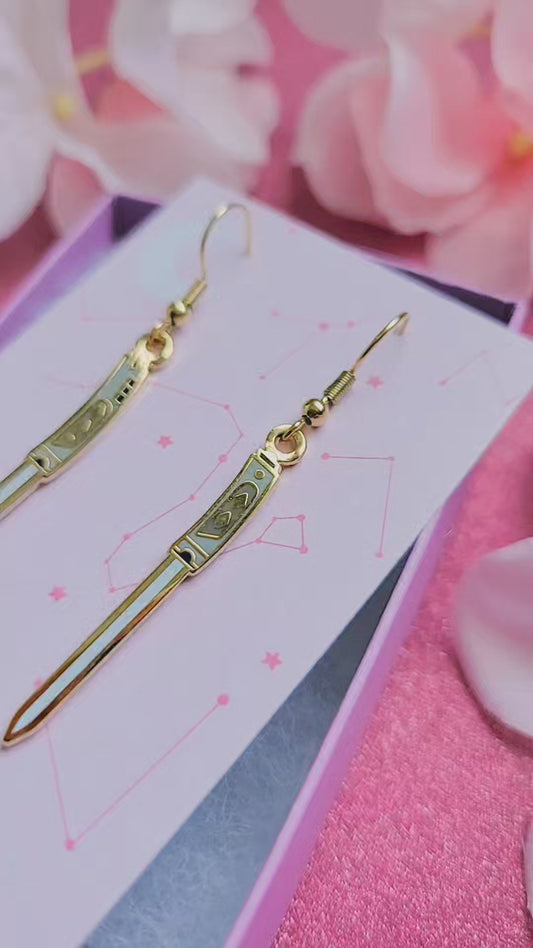 Ahsoka Rebels glitter lightsaber earrings | Limited Edition 100