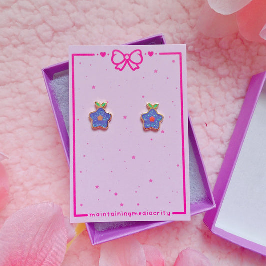 Stardrop mini pin and stud earrings