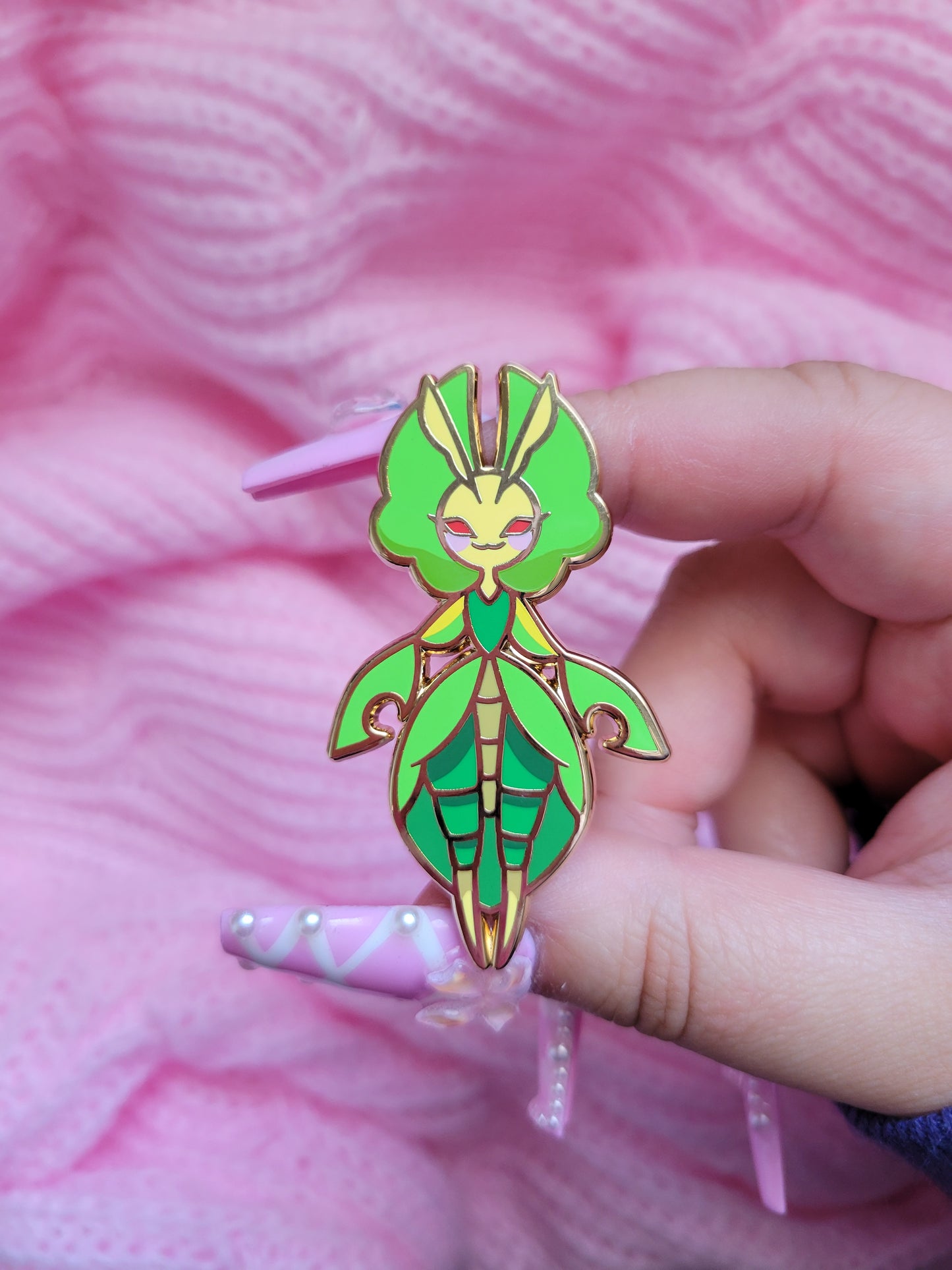 Leafy Lady enamel pin