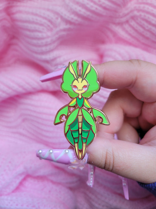 Leafy Lady enamel pin