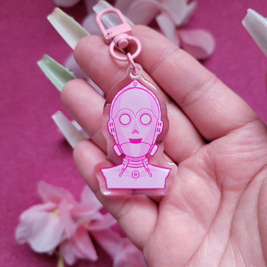 C-3PO 2" acrylic keychain