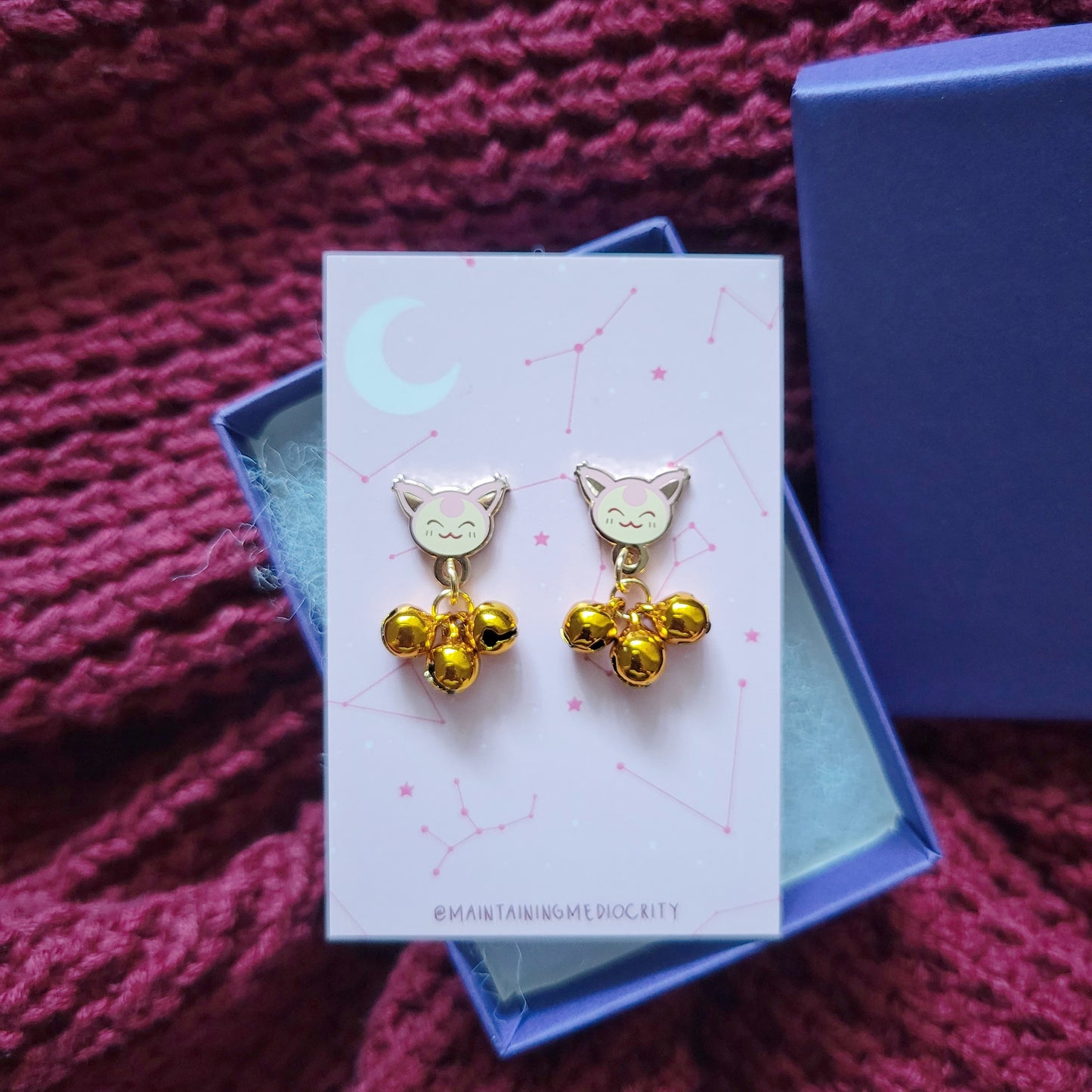 Jingle Kitty stud earrings