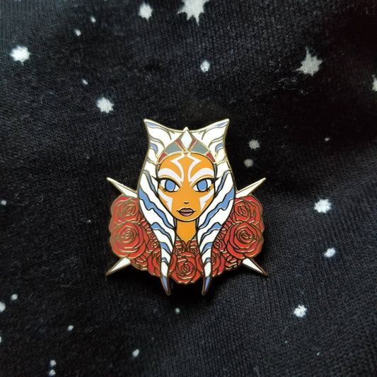 Ahsoka flowers hard enamel pin