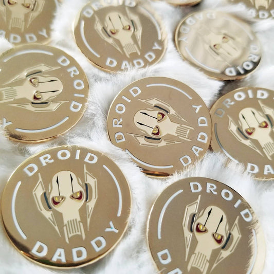 Droid Daddy hard enamel pin