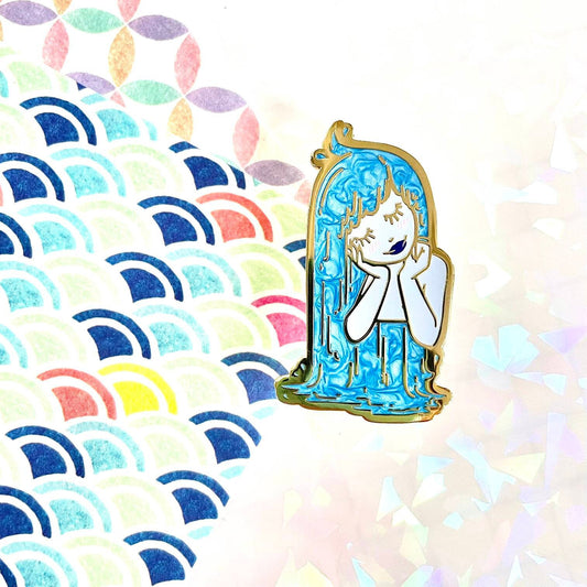 Mother Ocean hard enamel pin
