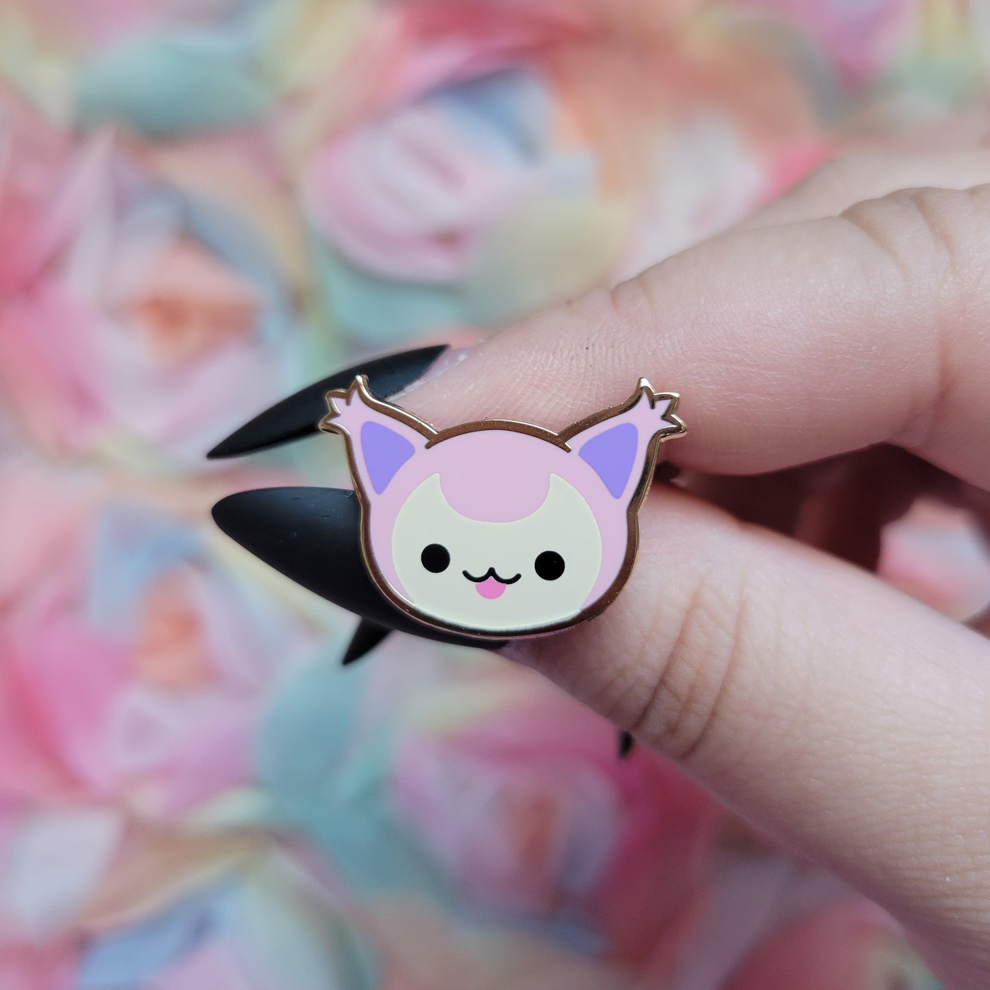 mlem kitty enamel pin