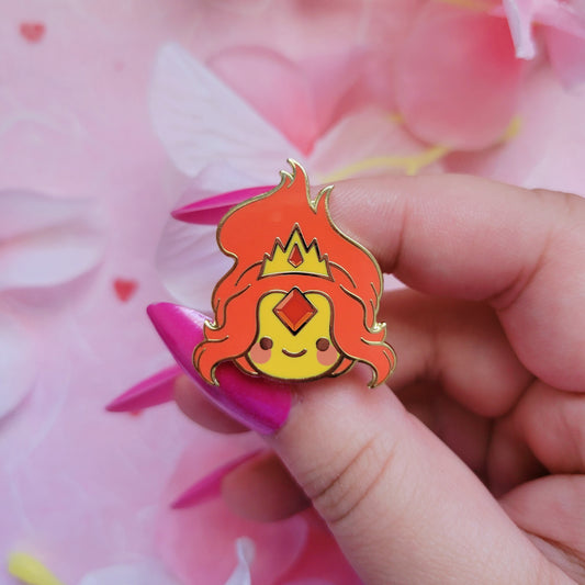 Flame Princess enamel pin