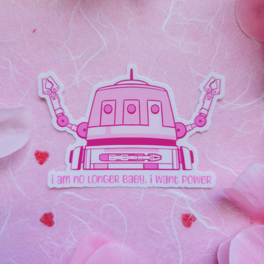 pink Chopper vinyl sticker