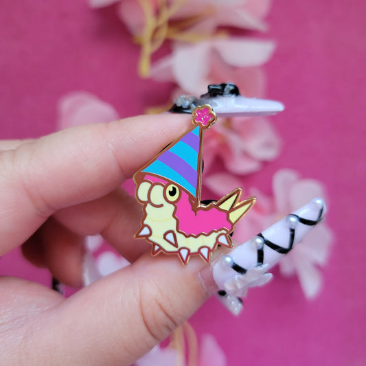 Party Hat Worm enamel pin [LIMITED EDITION]