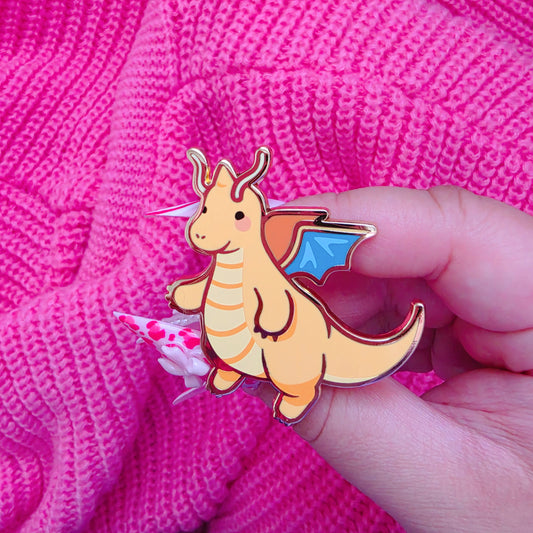 Biggums Boy Dragon enamel pin