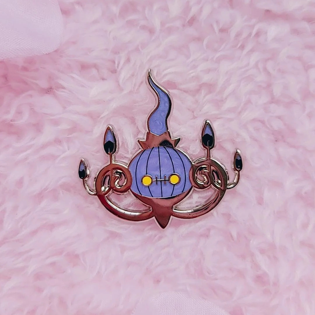 Chandelier enamel pin