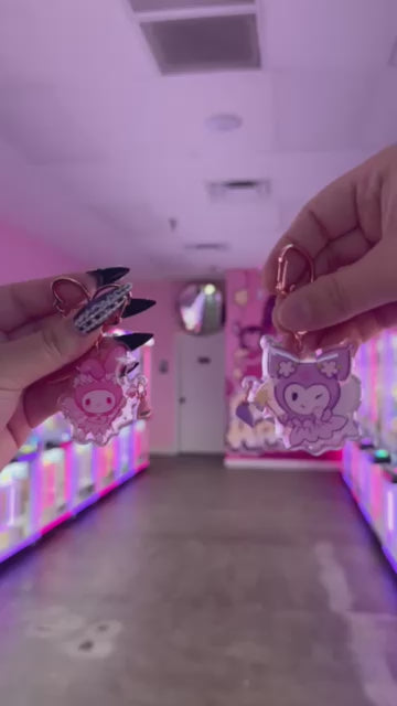 BFF Kuromi x My Melody 2" acrylic keychain set