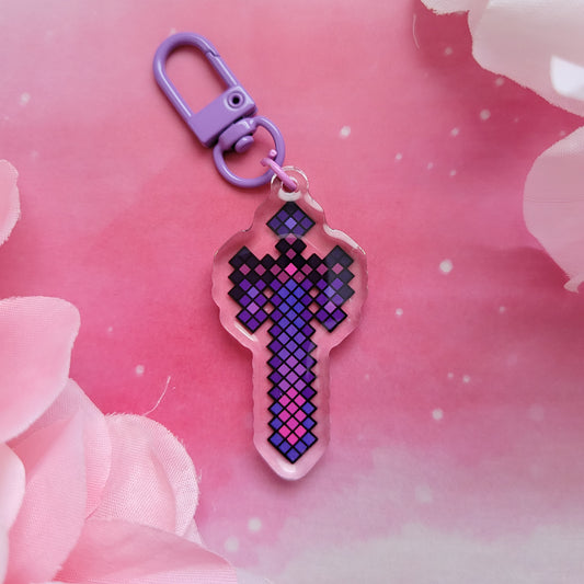 Infinity blade 2" acrylic keychain