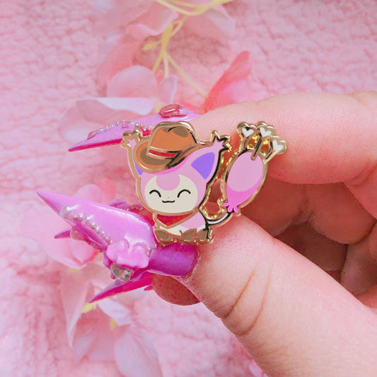 Yeehaw Kitty enamel pin