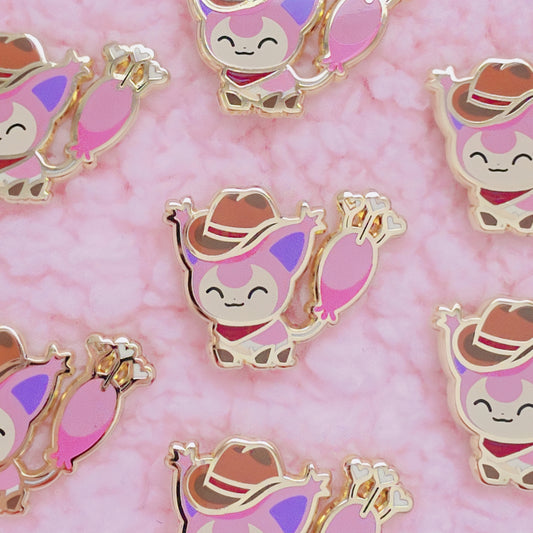 Yeehaw Kitty enamel pin
