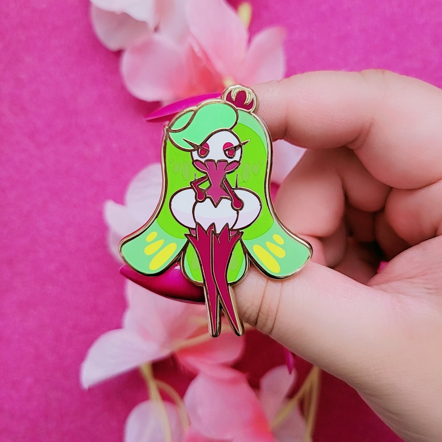 Mangosteen Queen enamel pin