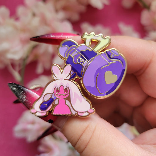 Tinkieton enamel pin