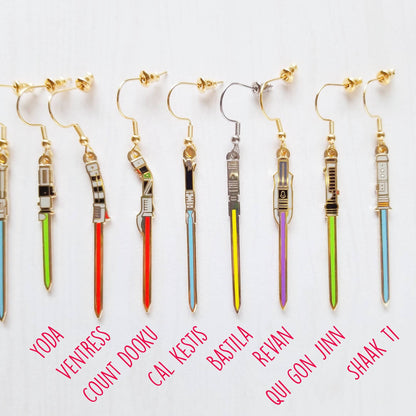 SERIES 2 Lightsaber dangle earrings [SINGLE]