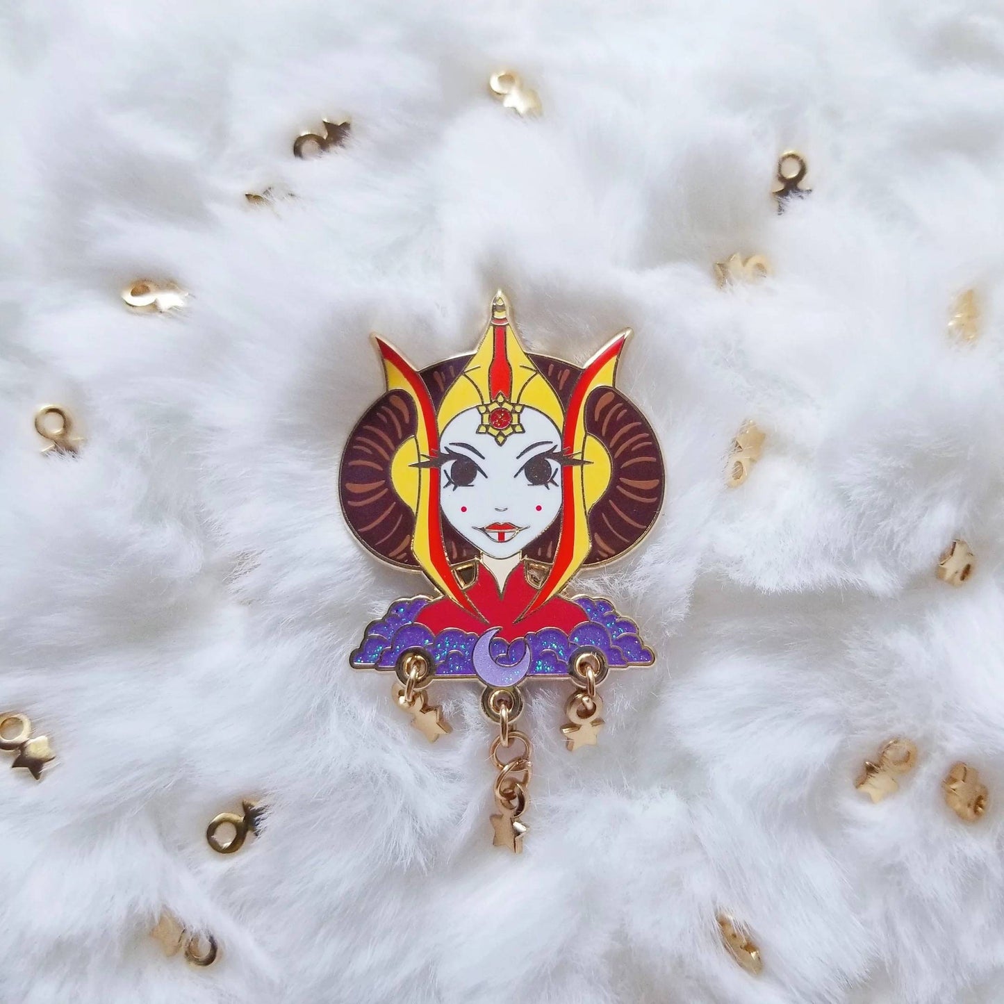 Royal Padme hard enamel pin B-GRADE