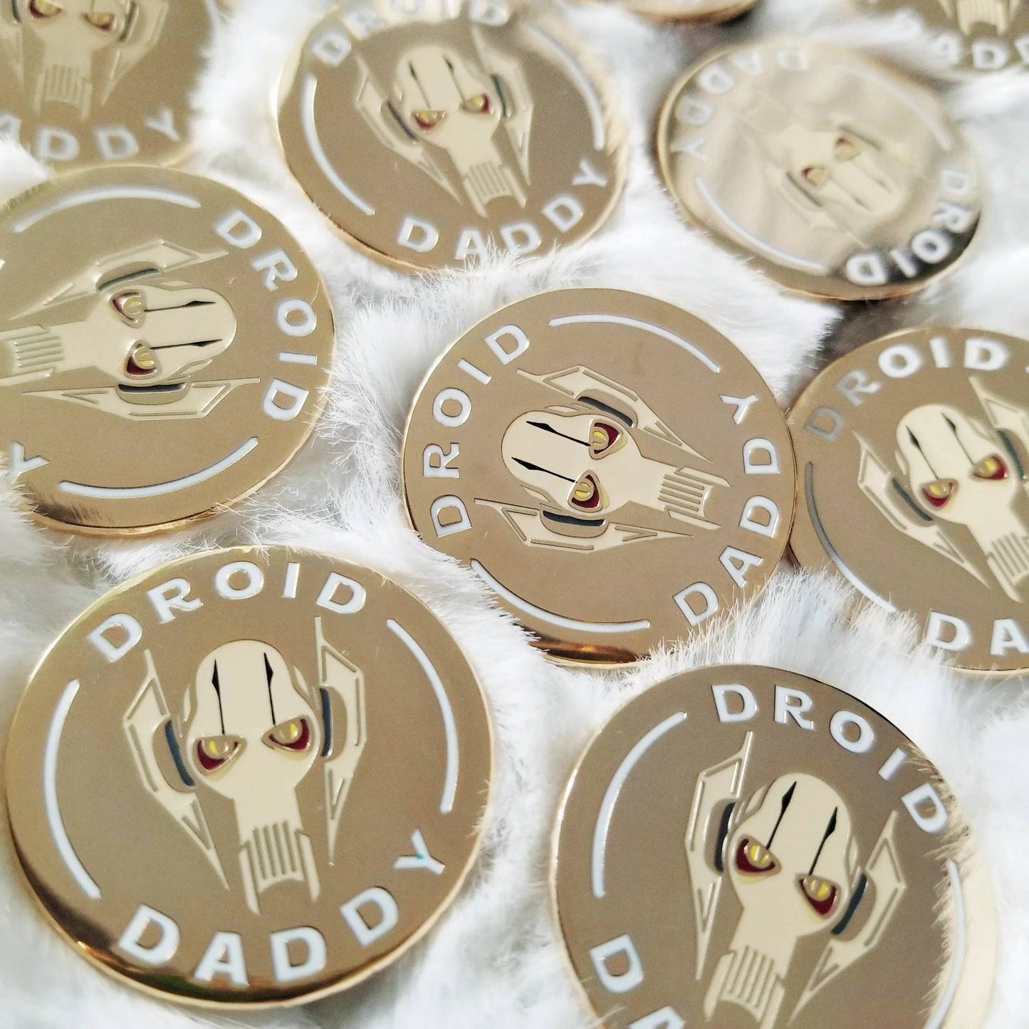 Droid Daddy hard enamel pin